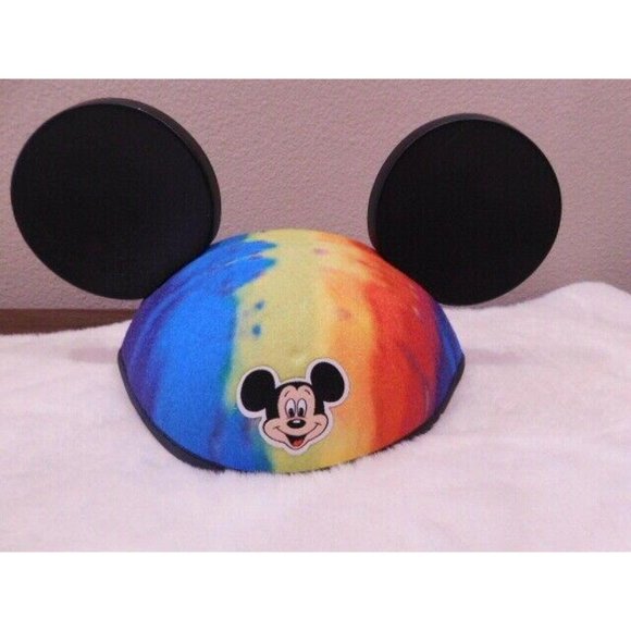 Disney Other - Disney Parks MICKEY MOUSE Ears Hat TIEDYE TIE DYE